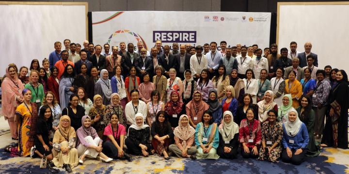 Group photo of delegates who attended the RESPIRE 2023 ASM in Indonesia