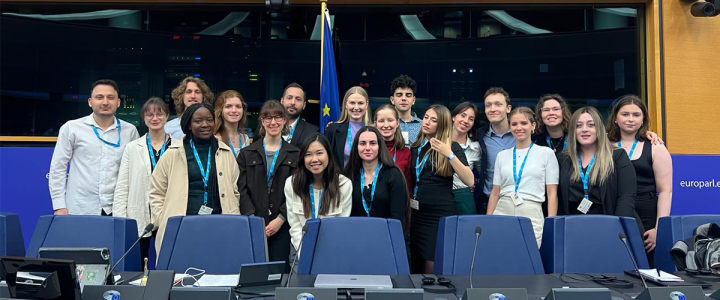 ​ Amanda Wanyonyi in a group photo at the European Student Assembly ​