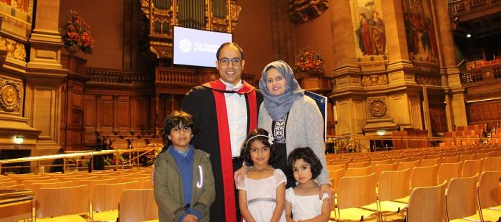 Dr Abdullah Al Alkalaly and family