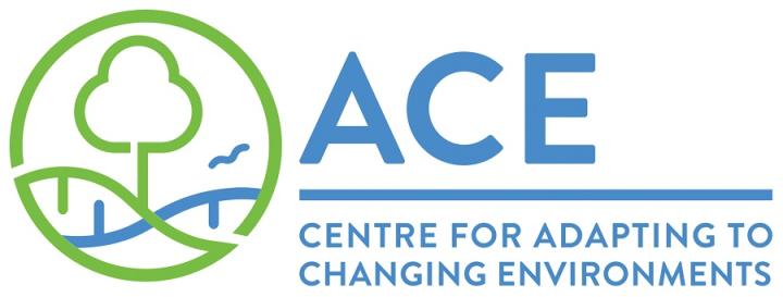 Centre logo showing a DNA helix forming a landscape with wildlife above