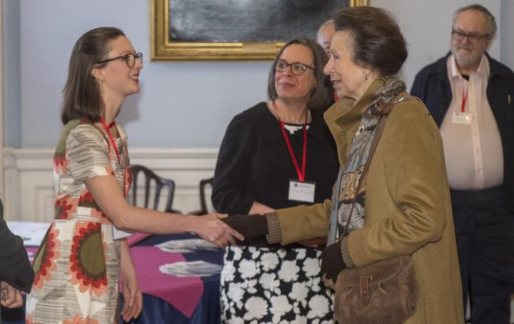 ACRC staff Lara and Lucy meeting Chancellor 19th January