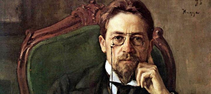 Portrait of the Russian playwright Anton Chekhov