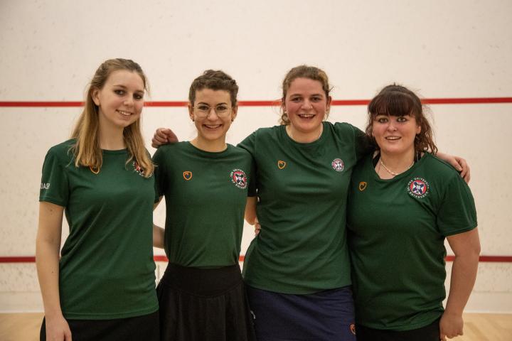Image of Women's squash team at BUCS Big Wednesday