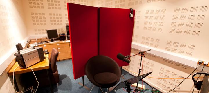 Interior shot of the Appleton Tower recording studio