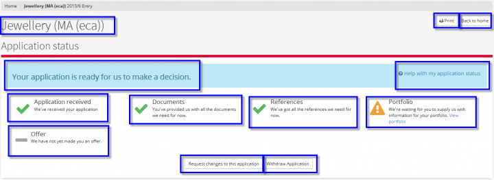 applicant hub application status image