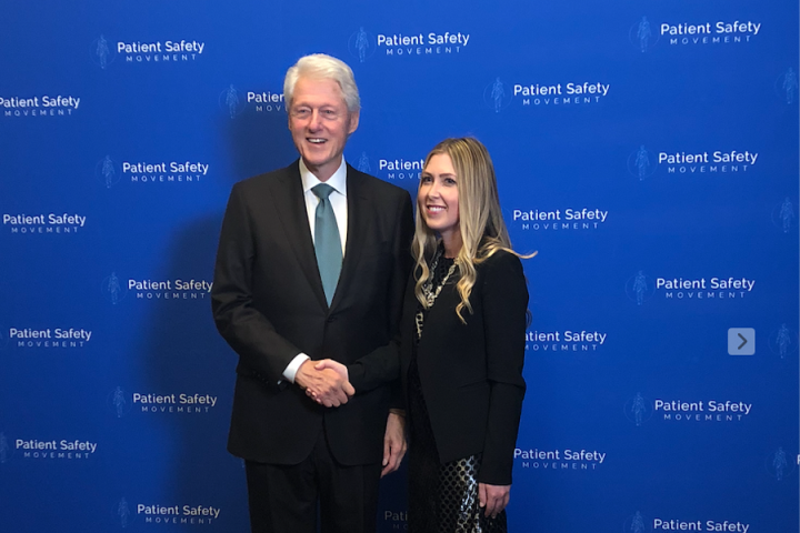 Ariana Longley with Bill Clinton