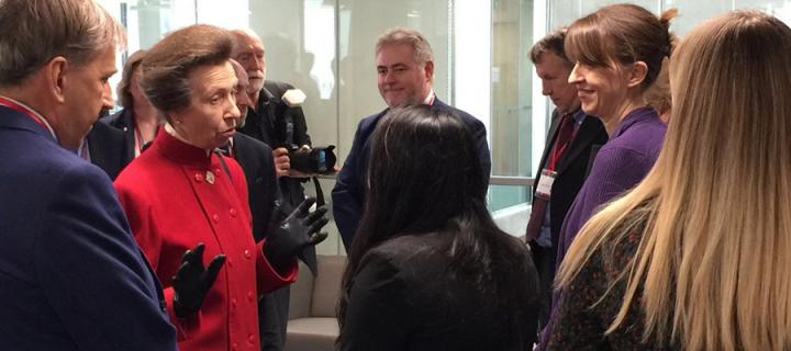 HRH The Princess Royal at the launch of the Bayes Centre