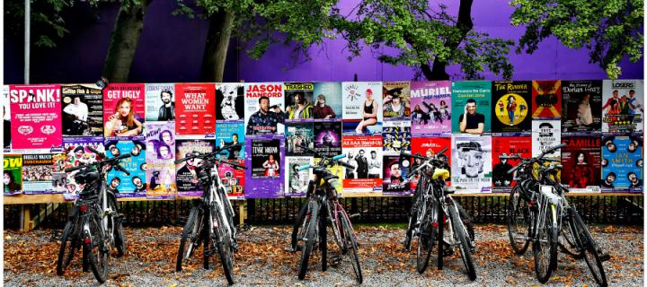 fringe festival posters and bikes