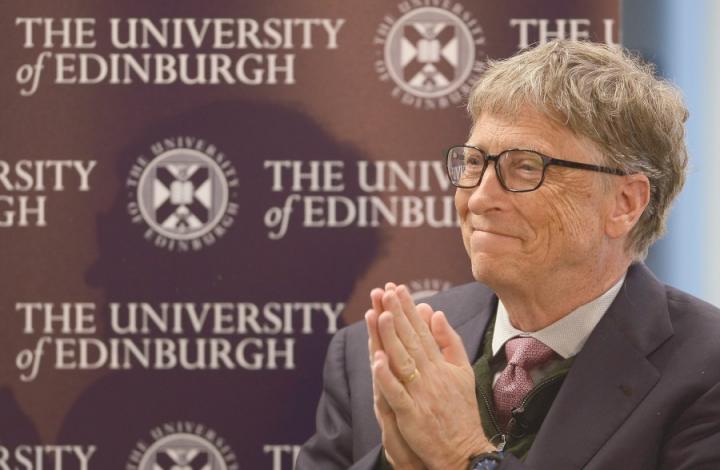 Bill Gates visiting Easter Bush
