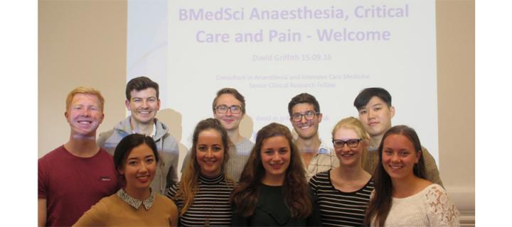 BMedSci students from the new Intercalated Honours Programme.