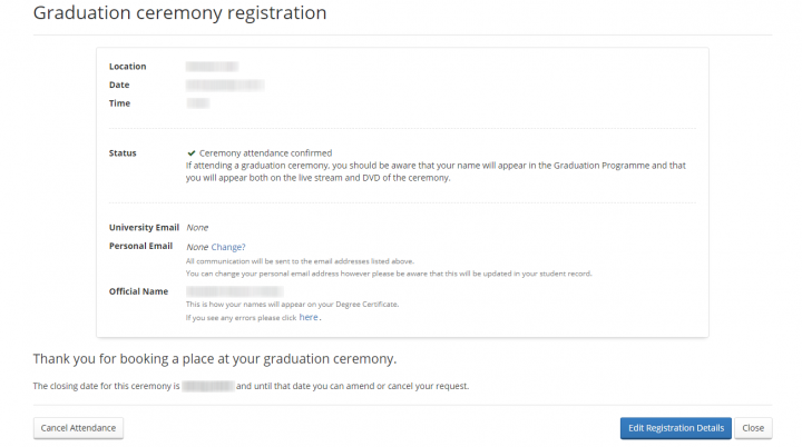 Graduation registration form image 16