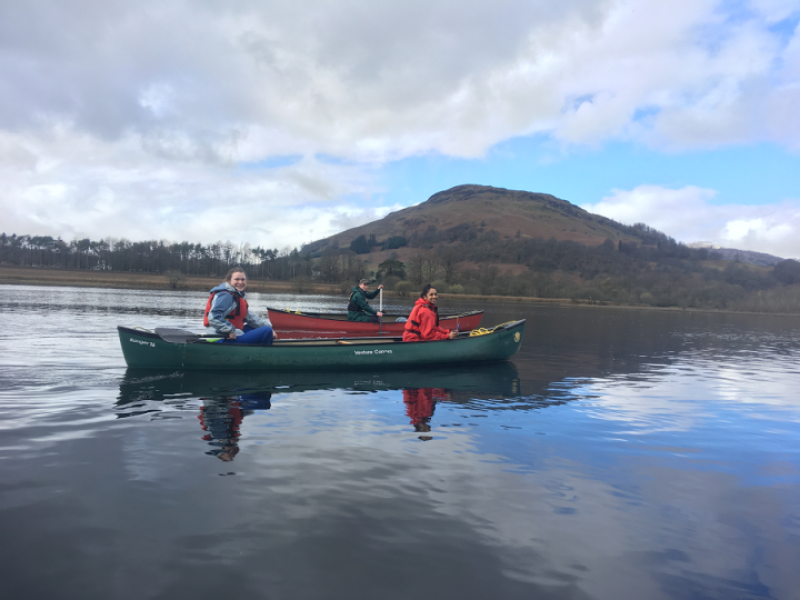 Tissue Repair Retreat 2019 - canoeiing on Loch Tay