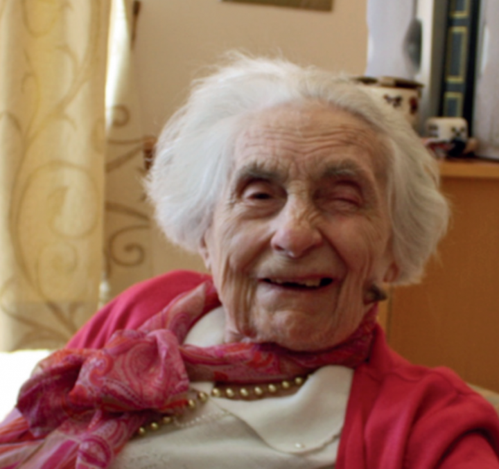 Photo of a woman in a care home centre