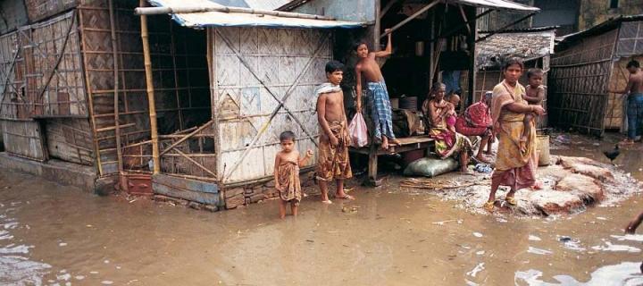 Children affected by floods in Bangladesh
