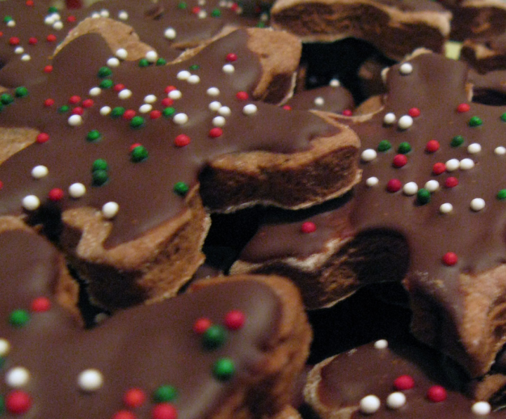 Photograph of chocolate cookies