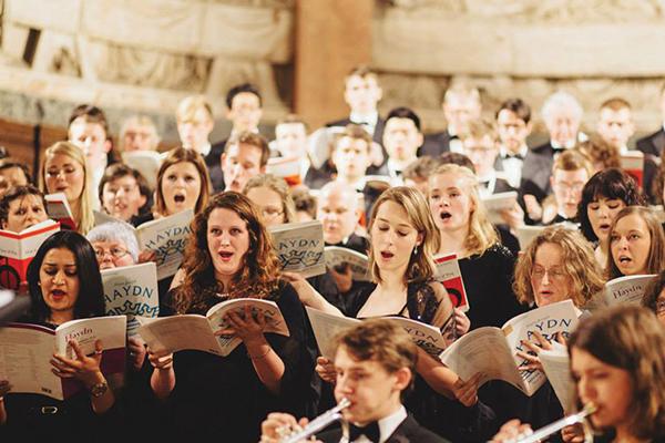 Edinburgh University Music Society choir singing 