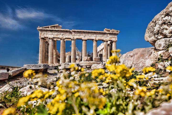 Acropolis with Parthenon temple in Athens