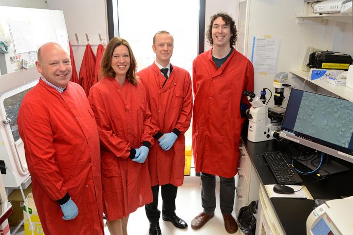 Dr Calderwood and Sepsis Research CEO Mr Colin Graham met with Roslin researchers.