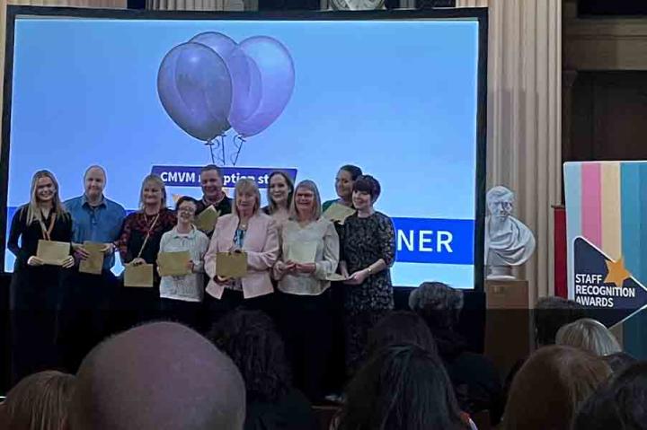 Group photograph of CMVM's Exceptional Service Award Winners 2024