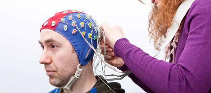 ElectroEncephaloGram (EEG) in use at the School of Philosophy, Psychology and Language Sciences