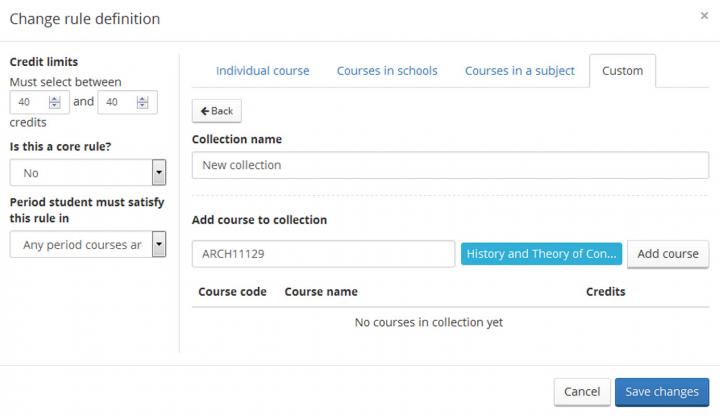 collections create custom add course image