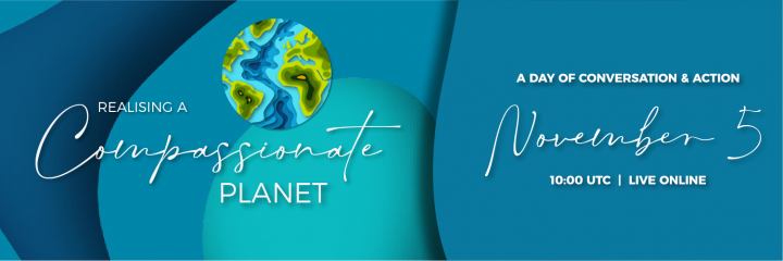 Event Graphic for Realising a Compassionate Planet