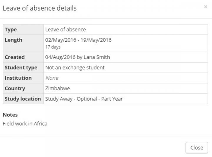 Image of leave of absence details