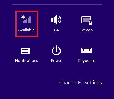 Windows 8 Connecting to Wireless