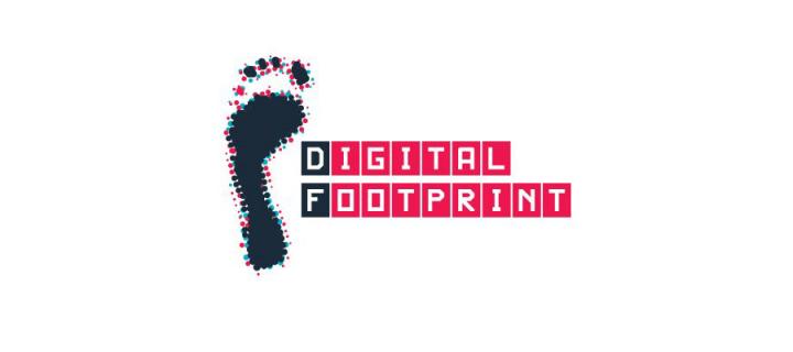 Digital Footprint logo - one stylised human footprint
