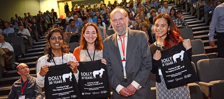 Ian Wilmut and others at the Dolly at 20 symposium