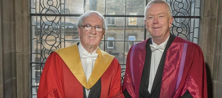 Donald MacDonald and Professor Sir John Savill