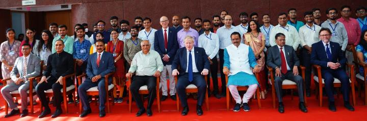 UK Prime Minister visited the research facilities and interacted with research scholars, lab technicians & faculty