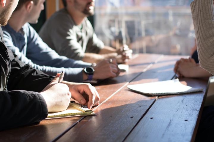 group at table disscussion