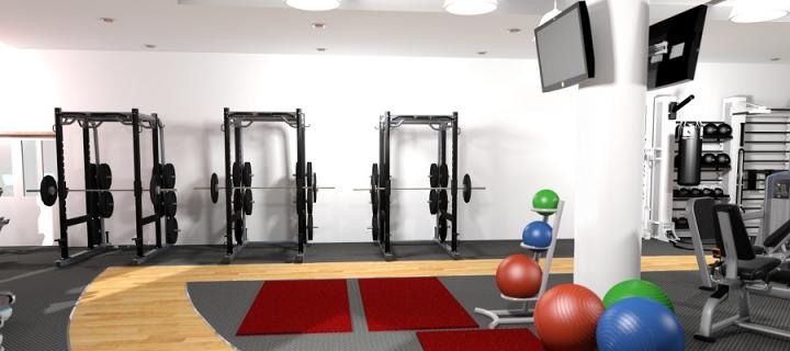 An artist's impression of the gym at Easter Bush