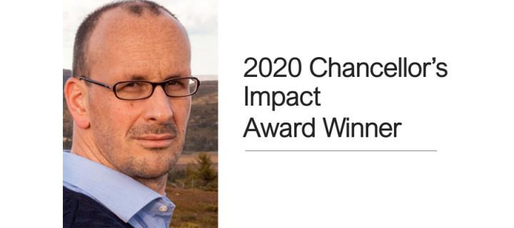 Professor Michael Eddleston 2020 Chancellor's Impact Award Winner
