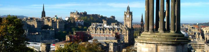 Edinburgh cityscape banner