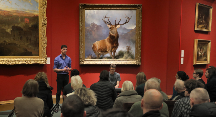 Image of an event held for a previous Gaelic Week at the Scottish National Gallery