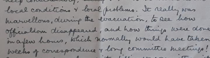 Excerpt from Department of Social Work archives