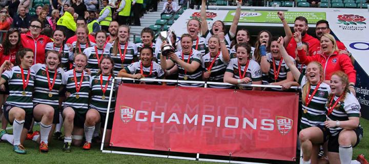 University’s Ladies Rugby Club with trophy