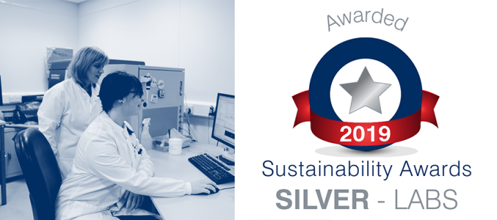 The Flow Cytometry and Cell Sorting Facility win a Silver Lab Sustainability Award