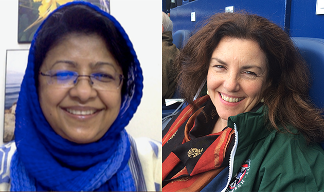 Dr Farzana Khan and Professor Liz Grant