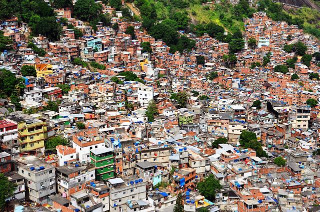The rocinha favela in Rio de Janeiro
