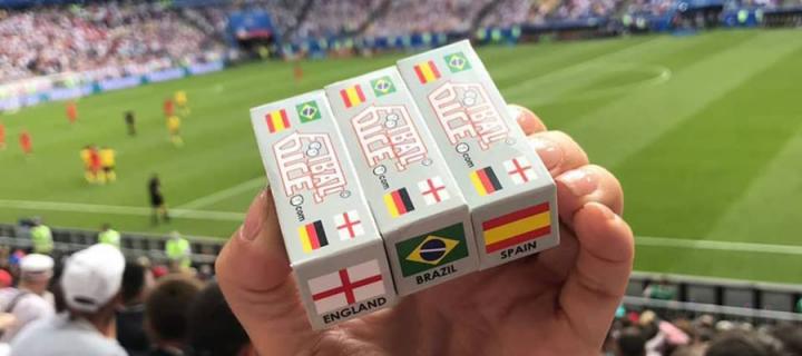 Football Dice at a game
