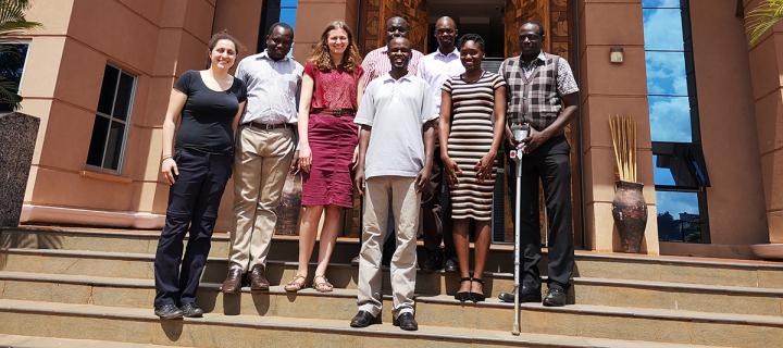 Uganda Fleming fellows in Kampala