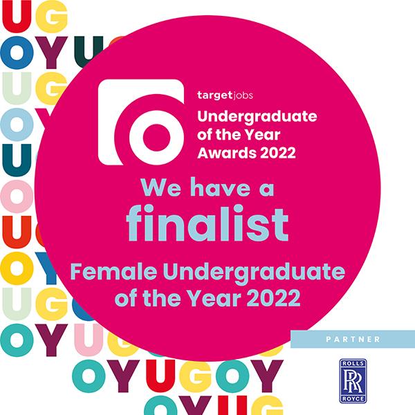 Informatics student is a finalist for the targetjobs Undergraduate of the Year Awards 2022