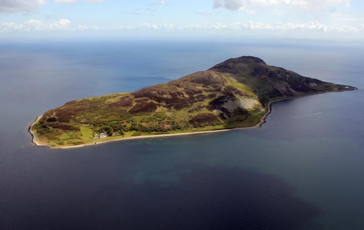 Holy Isle in Lamlash Bay, the Isle of Arran