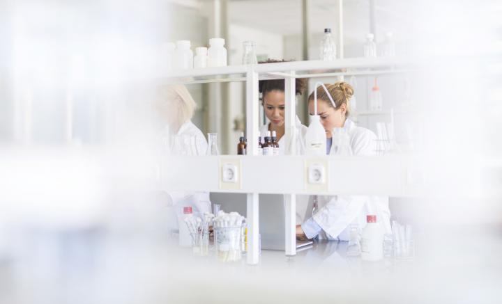 Stock image of science lab