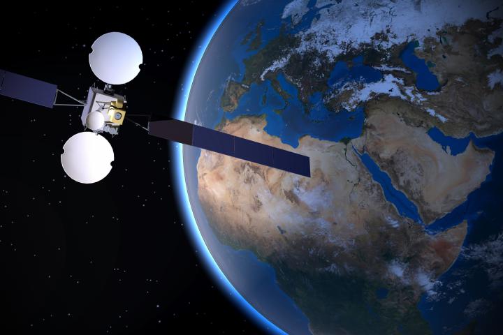 Satellite over Africa