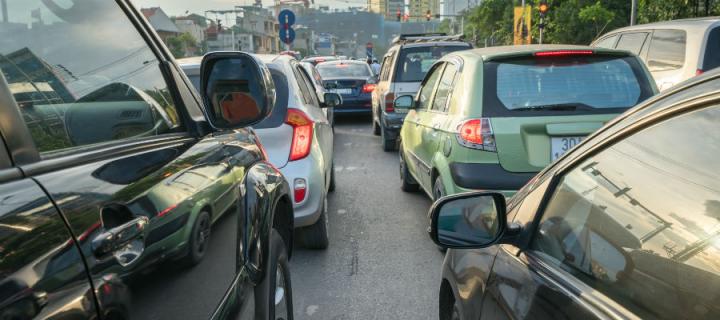 Cars are a common source of air pollution.