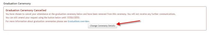 Image of graduations register cancel confirmation page